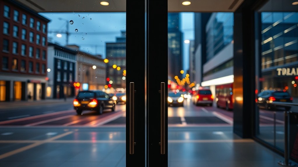 Glass Doors Arrandene Open Space