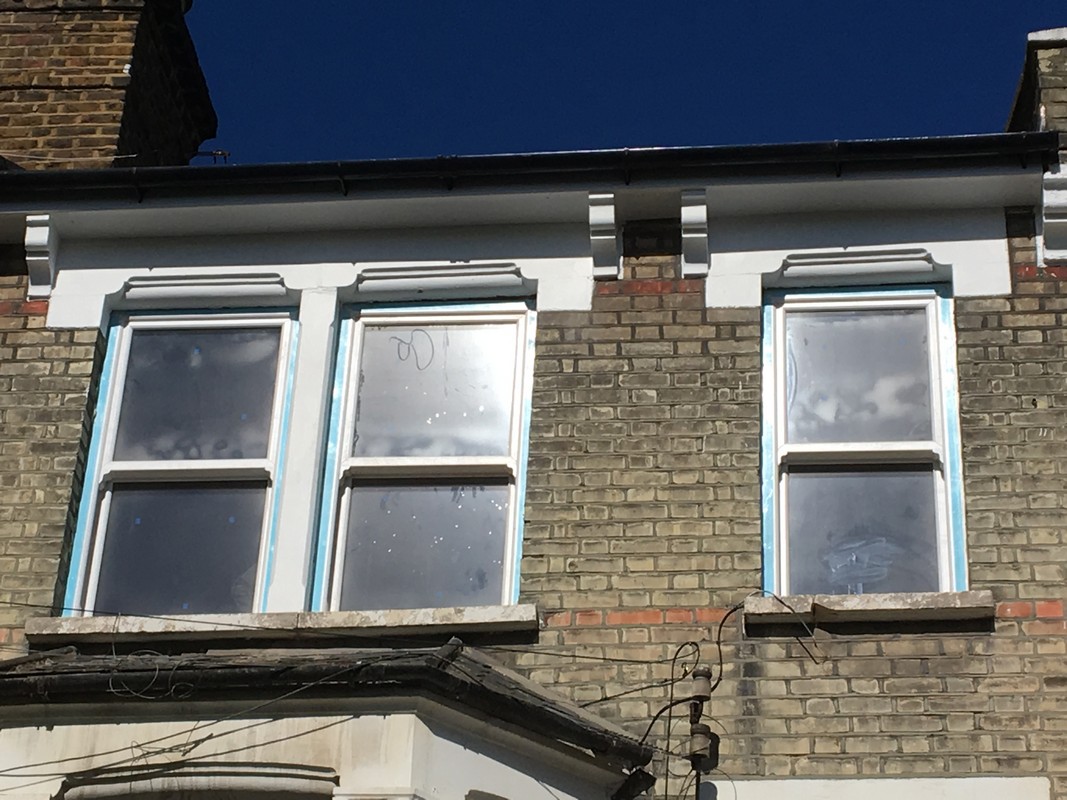 New uPVC sash windows fitted on Victorian terrace in Mill Hill
